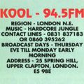 DJ Tonic - Kool FM - 5th November 1994