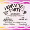 Dave Clarke at Herbal Tea Party in Manchester 25th May 1995 PART 1