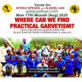 Where can we find practical Garveyism? 17.08.20