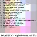 DJ ALEX C - Nightgrooves 575 italo funk 80 vol.1