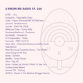 U Know Me Radio #266 | ŻYŃY | Jaubi | Amane OG | Ivy Lab | LEVELZ | Gant-Man | Madlib | Bicep | Arma