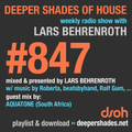HQ Deeper Shades Of House #847 w/ exclusive guest mix by AQUATONE