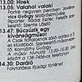 Csak fiataloknak!Komjáthy György kívánságműsora. Utolsó adás. 1993. 04.24. Petőfi rádió. 13.47-14.30