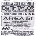 Tim Taylor (Pump Panel / Planet of Drums) at Herbal Tea Party in Manchester on 28th September 1995