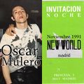 OSCAR MULERO - Live @ New World, Plza. los Cubos - Madrid (Noviembre.1991) Cassette INEDITO