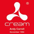 Dj Andy Carroll @ Cream, Liverpool 26.11.1994