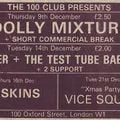 John Peel - Tues 16th Nov 1982 (Short Commercial Break-Pink Industry sessions + Ruts, Chalice : 33m)
