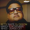 Betty invite Dj Deeon - 10 Novembre 2015