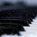 snow on my piano