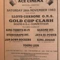 Young Lion Sound@Gold Cup Clash@Ace Cinema Brixton London UK 26.11.1983