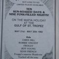Sean French,Jeff Young,Robbie Vincent,Froggy&Chris Hill Live In StTropez Friday 28th May 1982 Part 1