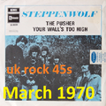 MARCH 1970: UK rock 45s