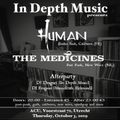 In Depth Music Presents Human (FR), The Medicines (NL Setlist (03-10-2019)