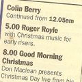 Roger Royle - BBC Radio 2 - 25 December 1994