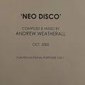 Andrew Weatherall - Neo Disco - October 2002