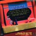 DJ Zinc w/ MC Rage & Stevie Hyper D  - Desire 'Game Commences' - Island, Ilford - 19.4.97