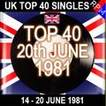 UK TOP 40 : 14-20 JUNE 1981