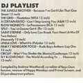 Andrew Weatherall - DJ Playlist, Melody Maker - May 1990