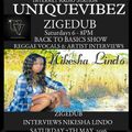 ZigeDub Back 2 Basics On Uniquevibez & Trend 100.9 FM feat Nikesha Lindo 7th May 2016