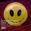 Antinote invite Fred Serendip - 14 Juin 2016