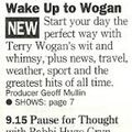 Terry Wogan returns The first Wake Up to Wogan 4th January 1993 BBC Radio 2