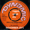 NOVEMBER 1971 reggae