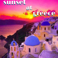 sunset at greece