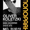 Oliver Koletzki Live @ Monopark Münster 31.10.2011