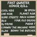3/25/22: 2022 First Quarter Honor Roll featuring Tone Spliff
