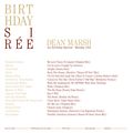 Dean Marsh - Iso Birthday Soiree - September 2022