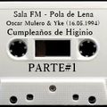 Oscar Mulero & Yke - Live @ Sala FM, Pola de Lena, Cumpleaños de Higinio (16.05.1994) parte#1