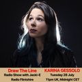 #111 Draw The Line Radio Show 28-07-2020 guest mix 2nd hr Karina Gessolo