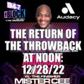MISTER CEE THE RETURN OF THE THROWBACK AT NOON 94.7 THE BLOCK NYC 12/28/22