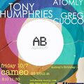 Tony Humphries & Grec Cuoco Live Cameo Club Aquabooty Party NYC 7.10.2011