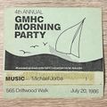 TAPE 1: 4th Annual GMHC Morning Party . Fire Island Pines . Michael Jorba . July 20, 1986