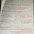 M.C Clash-MasterBlaster Sound-Tippa Irie/Pato Banton/MackaB@Club Maximillians Birmingham UK 1.4.1985