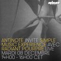 Antinote : Zaltan invite Radiant Pourpre - 8 Décembre 2015