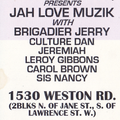 Jah Love  Tour Toronto @ 5 Star Banquet Hall Josey Briggy Jeremiah  Selector Jah B  29 May 1999 #350