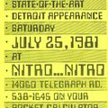 Kraftwerk Live @ Nitro Club (Detroit, 25.07.1981)