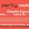 Claudio Coccoluto d.j. Peter Pan (Riccione) Made in Italy Pirati Tour 31 10 2002