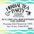 Carl Cox at Herbal Tea Party (Manchester - UK) - 23 November 1995