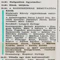 Kérők. Kisfaludy Károly vígjátékának rádióváltozata. 1970.08.09. Kossuth rádió. 19.10-20.25.