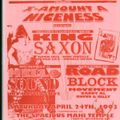 Saxon Studio Sound v King Mellows v Road Block@The Mahi Temple Miami Florida 24.4.1993