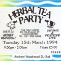 Andrew Weatherall at Herbal Tea Party Manchester 15th March 1994 Part 1