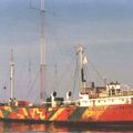 Radio Northsea ( Mebo II ) in Moeilijkheden Brand aan boord 15 05 1971