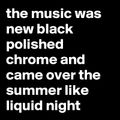 Black polished chrome
