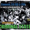 À L'OUEST RIEN DE NOUVEAU #064 - Interview de CRIMINAL STATE (RUS) [avec Milky & Sourix]