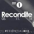 Recondite - BBC Radio 1's Essential Mix (05-11-2016)
