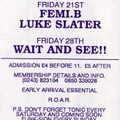 Luke Slater - Empire Bognor 21.02.1992