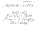 "A Mouth Has More Flesh Than a Butterfly Can Carry", Matilda Kenttä, read by Kim Lang / 15.05.2022